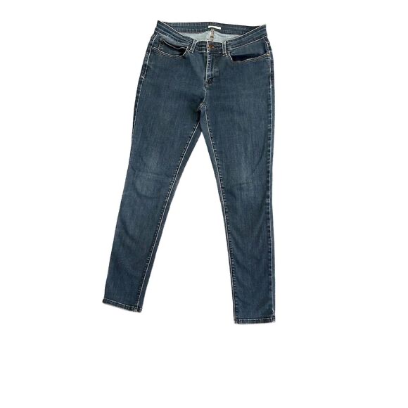 Eileen Fisher Women's Skinny Jeans Size 10 Blue Stretchy Denim Eco-Friendly